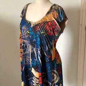 Multicolored embellished dress